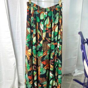 Christian Siriano Tropical Maxi Skirt - Size S